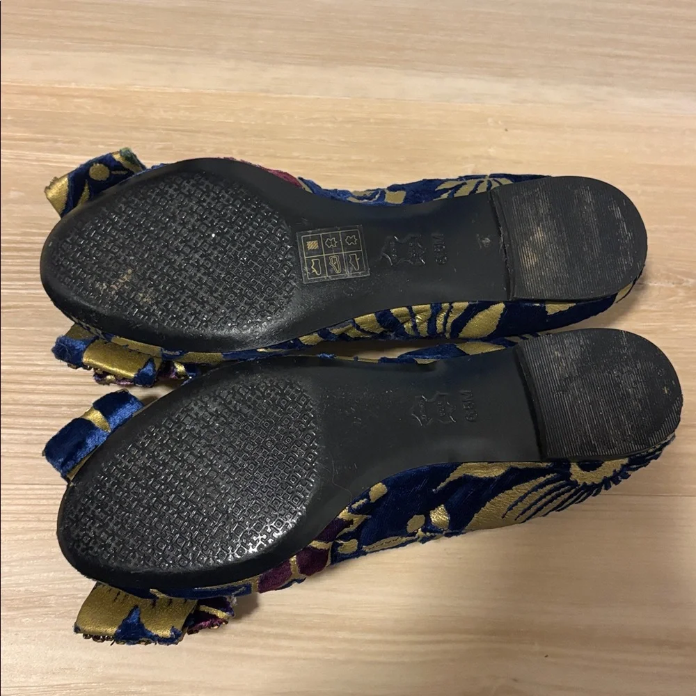 Tory Burch Viola Rare Embellished Bow Ballet Flat